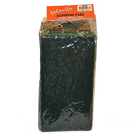 Velocity Scourer Pads 10 PACK 225mm x 115mm 320G Green