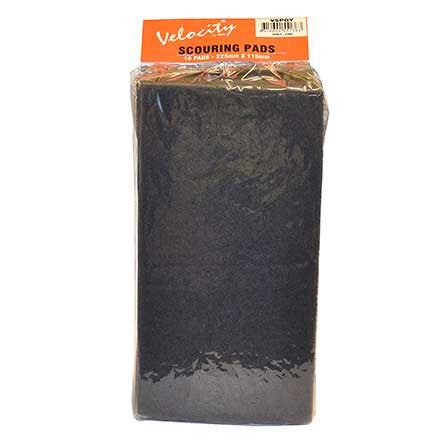 Velocity Scourer Pads 10 PACK 225mm x 115mm 1000G Grey