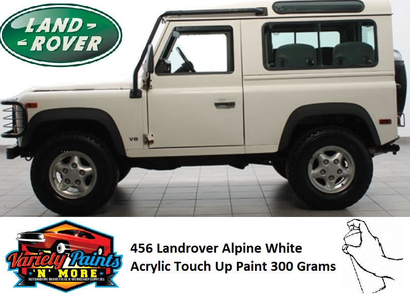456/NUC Landrover Alpine White Acrylic Touch Up Paint 300 Grams