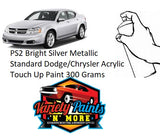 PS2 Bright Silver Metallic Standard Dodge/Chrysler Acrylic Touch Up Paint 300 Grams