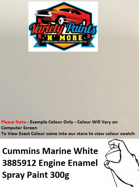 Cummins Marine Cream White 3885912 Engine Enamel Spray Paint 300g 5IS BOX9A