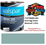 BS381 7-077 Duck Egg Blue British Standard Custom Spray Paint 1 LITRE BASECOAT