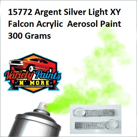 15772 Argent Silver Light XY Falcon Acrylic Aerosol Paint 300 Grams