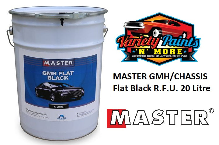 MASTER GMH/CHASSIS  Flat Black R.F.U. 20 Litre GMH4 M4812 ACRYLIC