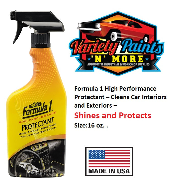 Formula 1 High Performance Protectant – Cleans Car Interiors and Exteriors – Shines and Protects 16 oz.