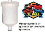 M8828 Spray Gun Pot  600ml Universal FEMALE THREAD