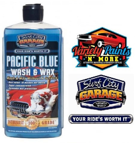 Surf City Garage Pacific Blue Wash & Wax   16oz 476ml