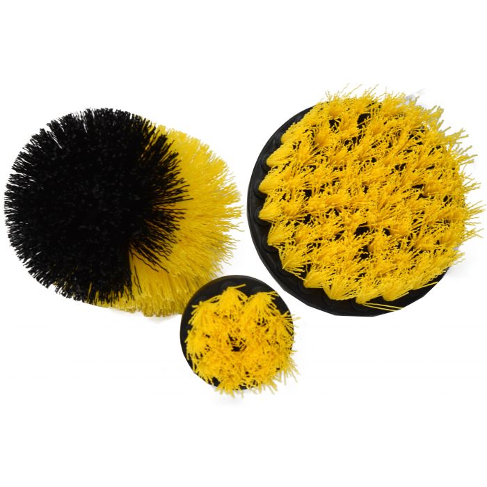 3pc POWER SCRUBBER DRILL BRUSH SET