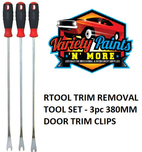RTOOL TRIM REMOVAL TOOL SET - 3pc 380MM DOOR TRIM CLIPS