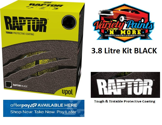 Upol Raptor Bed Liner Kit Black 3.8 Litre