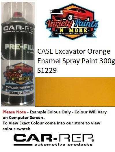 CASE Excavator Orange Enamel Spray Paint 300g S1229