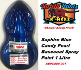 Charger Saphire Blue Candy Pearl Basecoat Spray Paint 1 Litre 