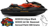 SEDECB Eclipse Black SEADOO Jet Ski  Basecoat  Aerosol Paint 300 Grams